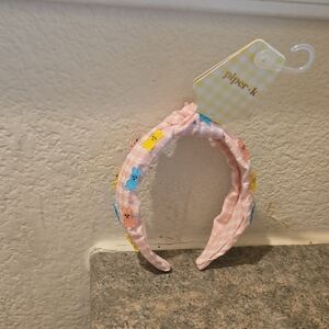 piper·k Pink Bunny Embellished Headband